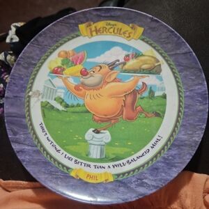 Vintage 1997 Hercules plastic mcdonalds plates
